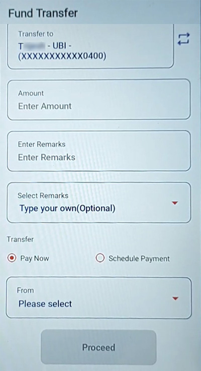 Union Vyom app Se Paise Kaise Transfer Kare Step 4