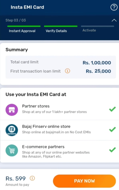 Bajaj Finance Card Kaise Banaye Step 9