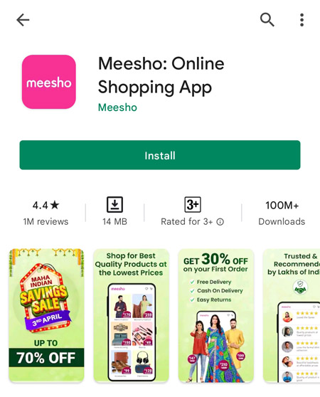 How to Order in Meesho Marathi Step 1