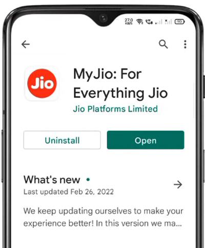 How to set Jio Caller Tune Step 1