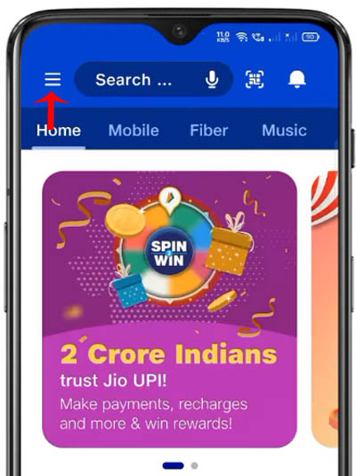 How to set Jio Caller Tune Step 2