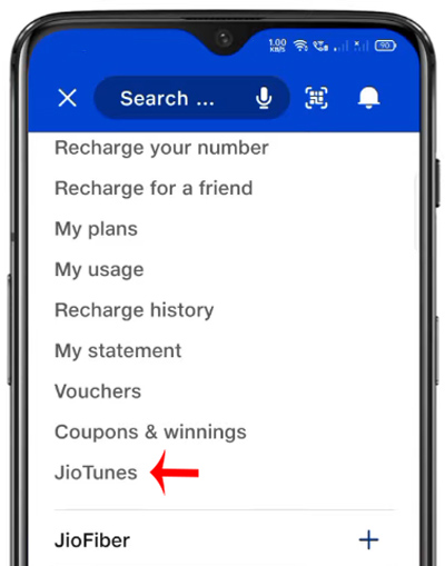 How to set Jio Caller Tune Step 3