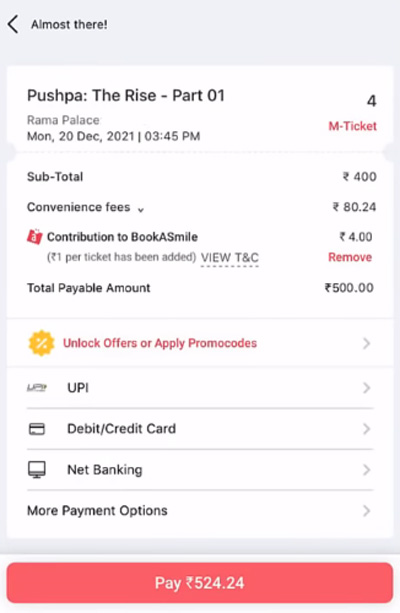 BookmyShow Ticket Booking Process in Marathi Step 10