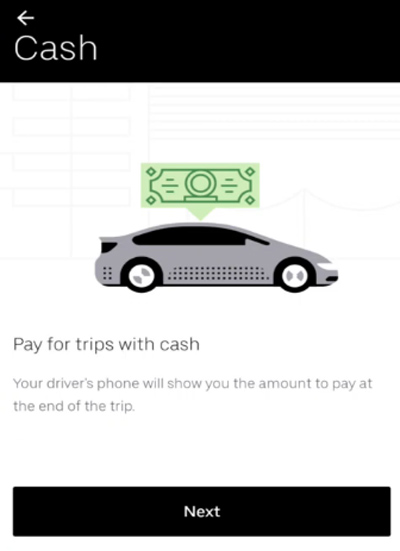 How to book Uber Cab Step 14