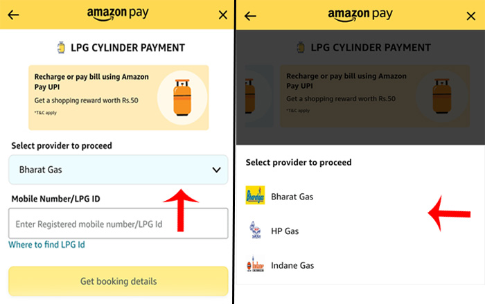 How to Book Gas Cylinder through Amazon Pay Step 4