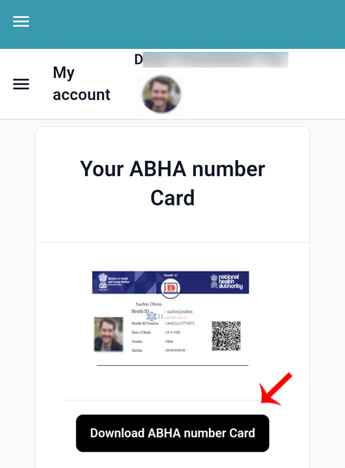How to Create ABHA Health ID Card Step 10