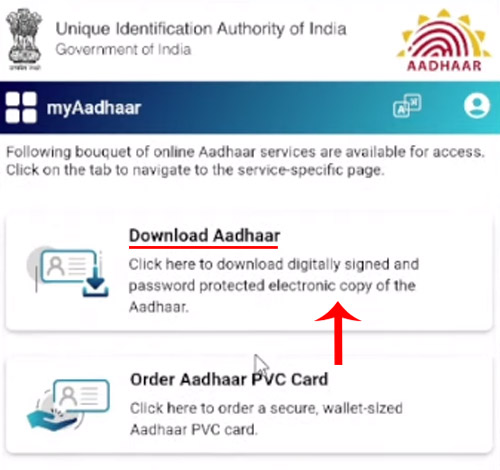 How to Download Masked Aadhar Card Online Step 4