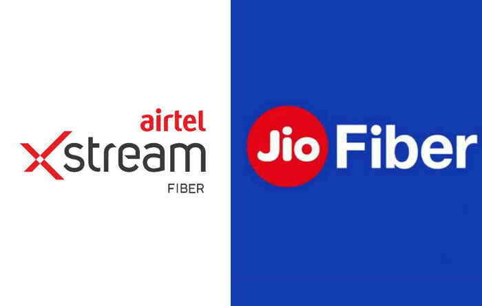 Jio Fiber Vs Airtel Xstream information in Marathi