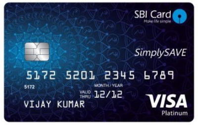 sbi simply save credit card